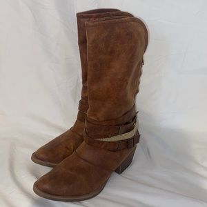 Zip up Cowgirl boots